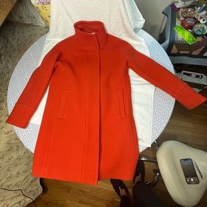 J. Crew Jackets & Coats by Nello Gori Stadium Cloth Wool Coat Red Size: 4